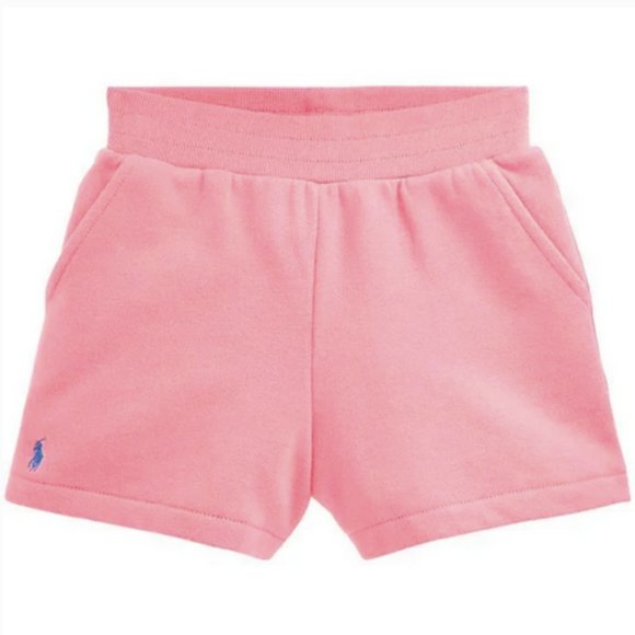 Polo Ralph Lauren Kids Cotton Blend Fleece Shorts ~ L (12/14) ~ Pink ~ NWT - Picture 1 of 8